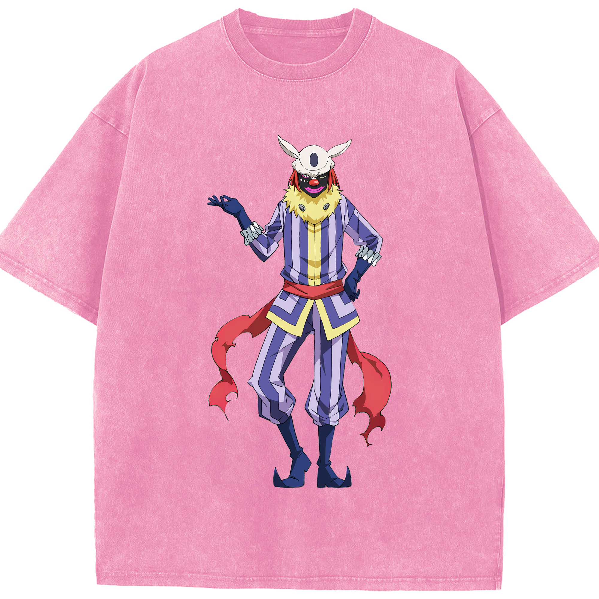 （画像用） 転スラ Regarding Reincarnated to Slime 綿100% ヴィンテージ風 半袖Tシャツ（フロントプリント）